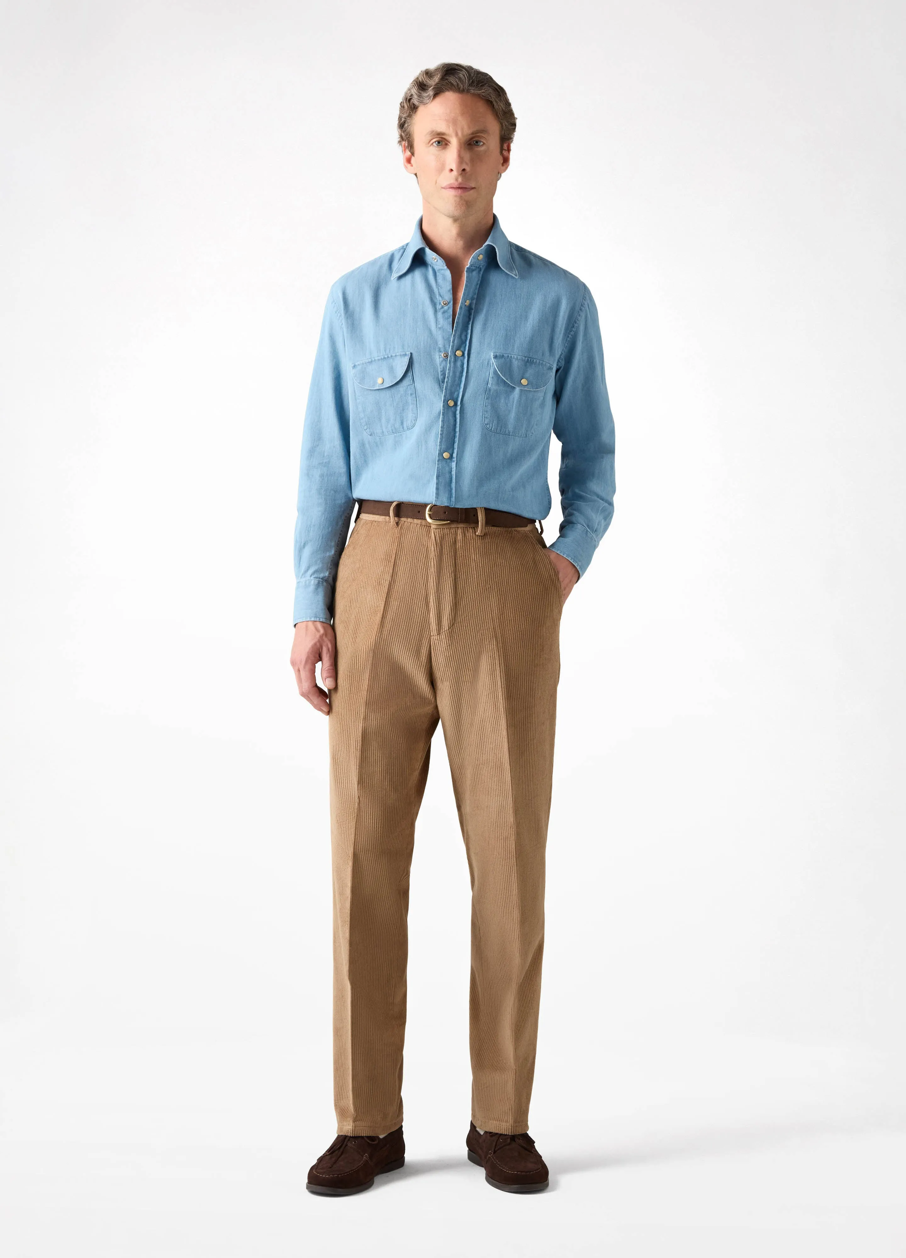 Alfie Corduroy Trousers - Fawn