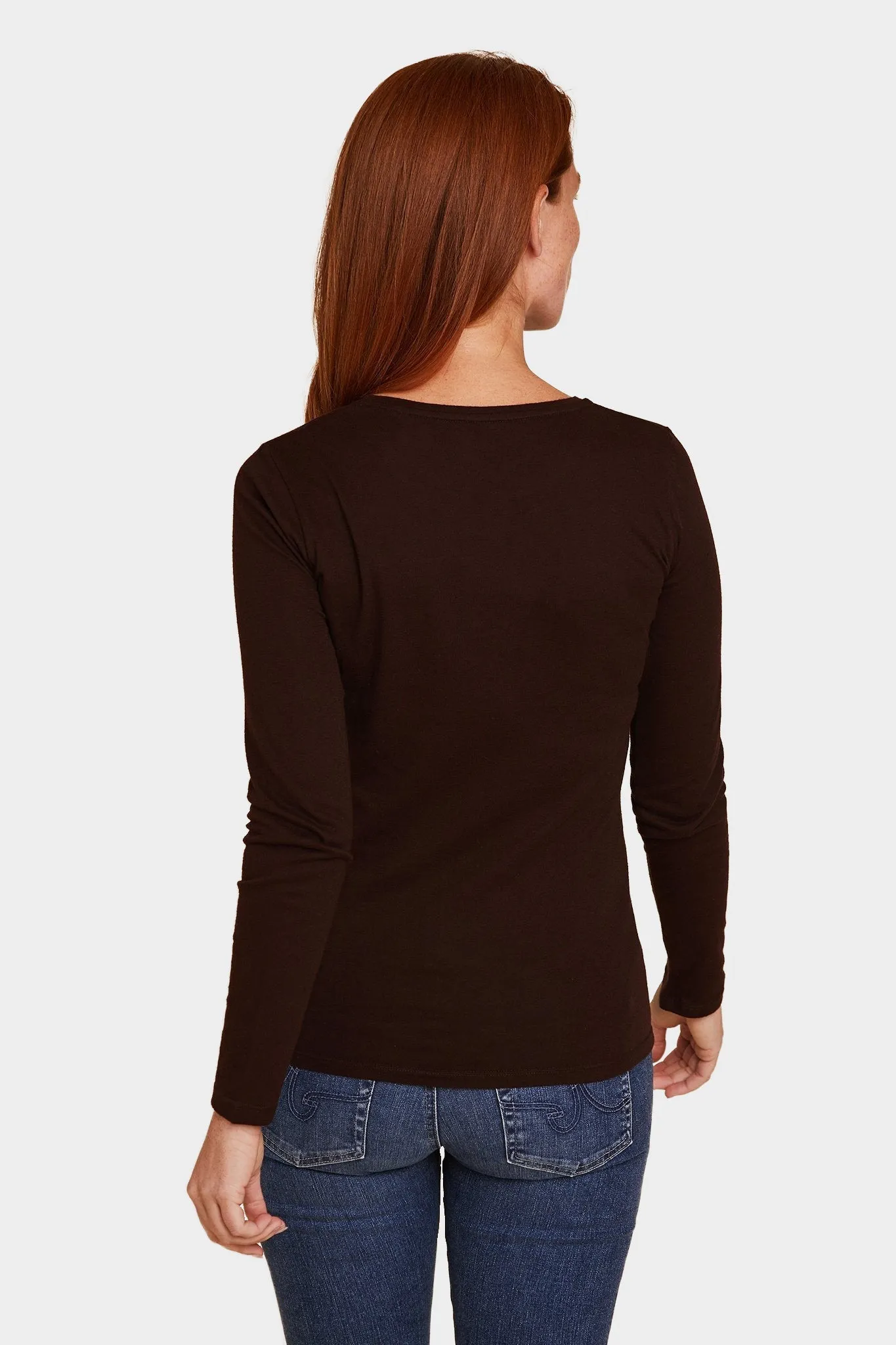 Cotton Cashmere Long Sleeve Crewneck T-Shirt