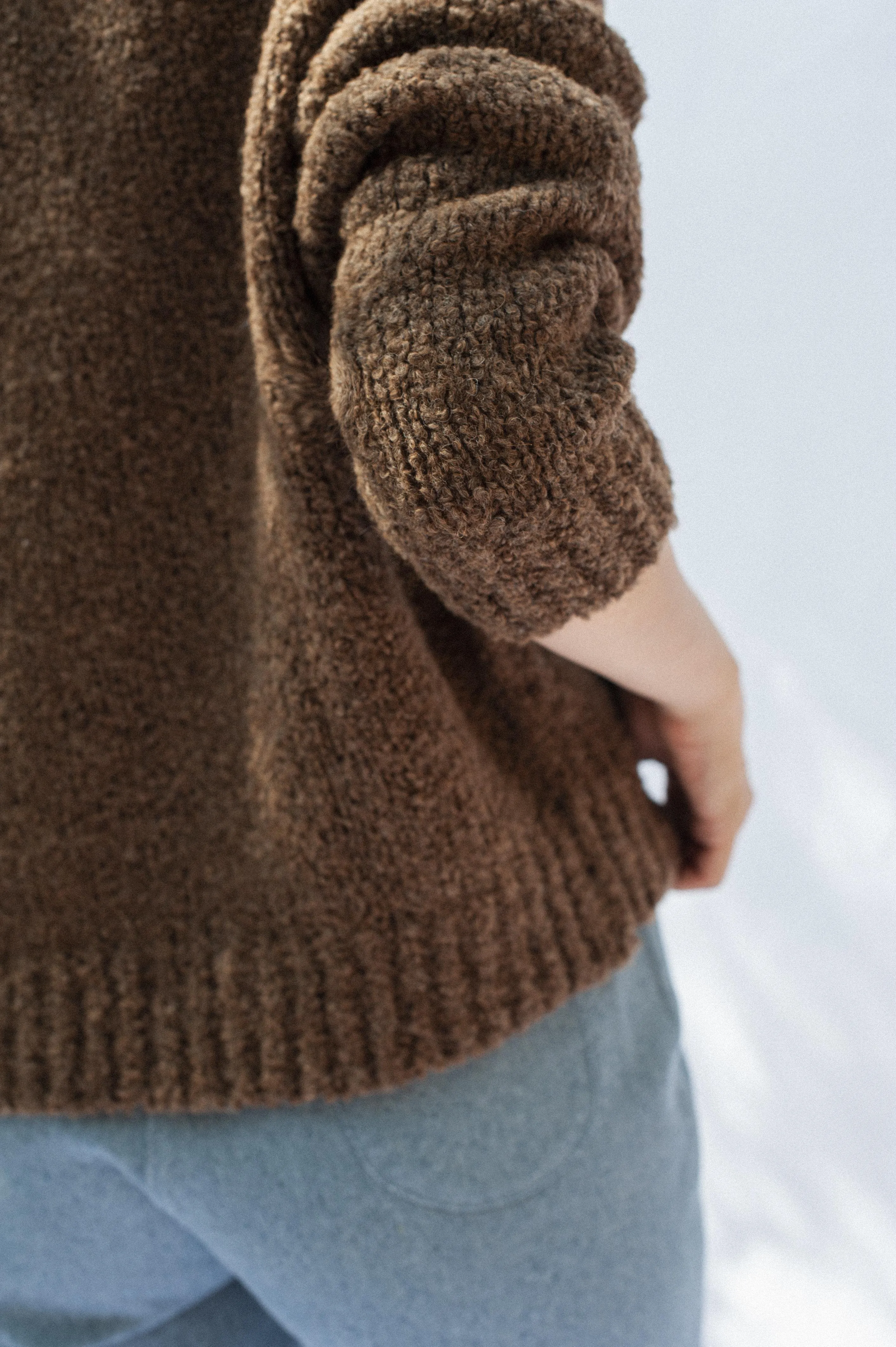Knit Sweater Ode Undyed Chestnut