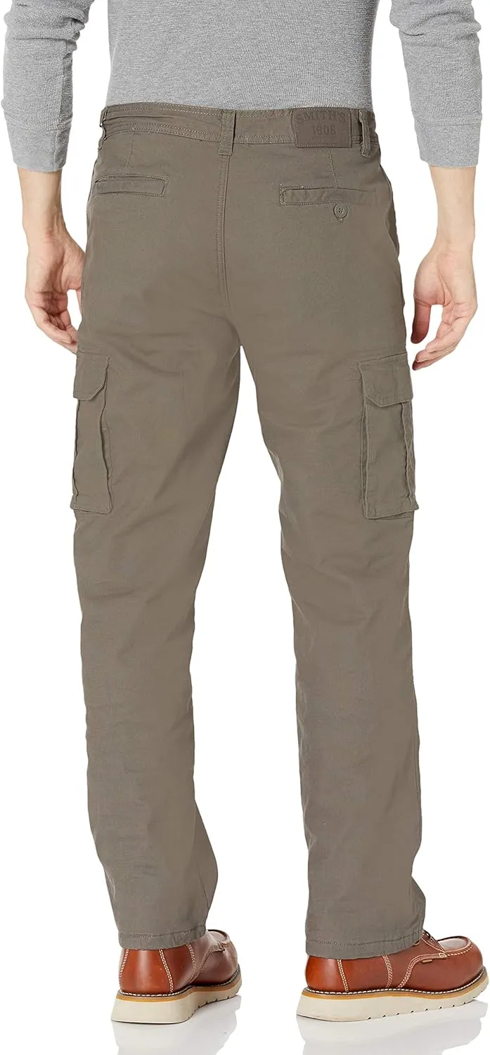 Smith's Workwear Men's Fleece Lined Cargo Canvas Pant